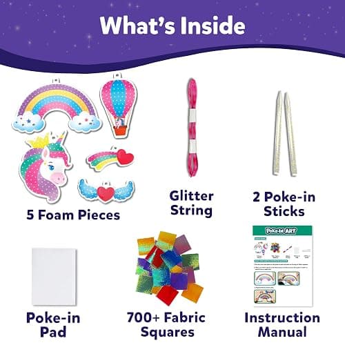Skillmatics Poke-in Art - Magical Unicorn Dream Decor, Mess-Free Fun for Kids, DIY Wood Craft Kits, Creative Activity, Gifts for Ages 4, 5, 6, 7, 8, 9 thumbnail 5