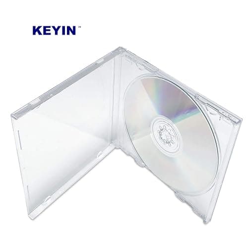 KEYIN Standard Clear CD Jewel Case - Premium, 10 Pack thumbnail 5