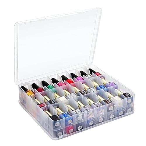 Kissbuty Universal Nail Polish Holder Organizer for 48 Bottles Adjustable Dividers Space Saver thumbnail 5