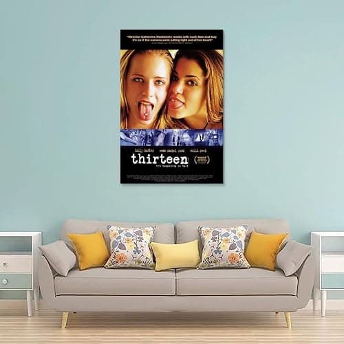 VALKEM Thirteen Movie Poster Poster Canvas 90s Wall Art Room Aesthetic Posters 12x18inch(30x45cm) thumbnail 2
