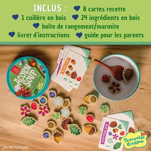 Peaceable Kingdom - La Soupe aux noisettes - Jeu Gourmand Pour Compter en s’amusant - Éveil socio-affectif, motricité globale Coordination, notions spatiales, jeu de rôle - 14597684 thumbnail 6