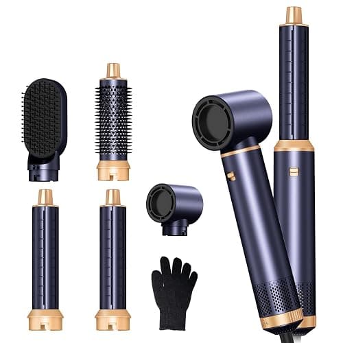 5 in 1 Hair Dryer Brush, Negative Ion Air Styler Wrap Hair Styler Upgrade Blow Dryer Brush Air Curler for Hair, Blowout Brush Set As A Gift for Straight/Curl/Drying/Smoothing thumbnail 9