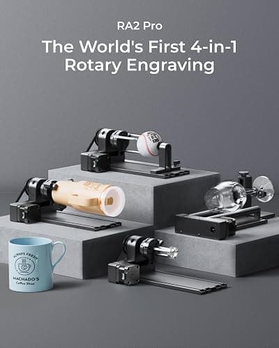xTool S1 20W Laser Engraver and Cutter Machine with Air Assist & Honeycomb, 23.93" x 15.16" Bed Size, Beginner-Friendly, Laser Engravering Machine for Wood and Metal, Acrylic, etc. - Basic Bundle thumbnail 9
