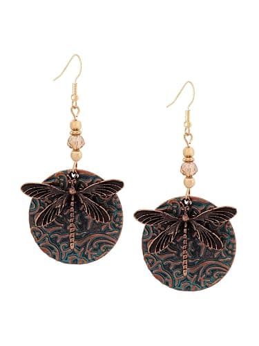 MINACHI Ethnic Vintage Bohemian Retro Antique Turquoise Color Theme Dangle Drop Earrings, Boho Jewelry Gift for Women - Image 1