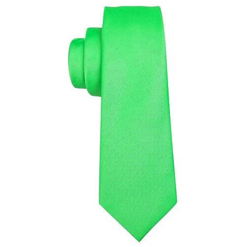 Barry.Wang Plain Men Silk Ties Extra Long Stian Necktie for Wedding Business Handkerchief Cufflinks Set Solid Colors thumbnail 7
