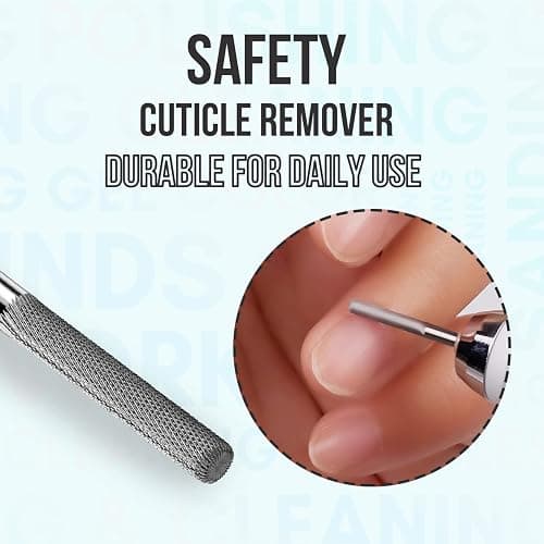 Makartt Cuticle Nail Drill Bit - Safety Tungsten Carbide Cuticle Remover Drill Bit Needle Bit Under Nail Cleaner Dead Skin Nail Prepare 3/32'' for Electric Nail File Nail Buffer Bit-3XF (Silver,Fine) thumbnail 4