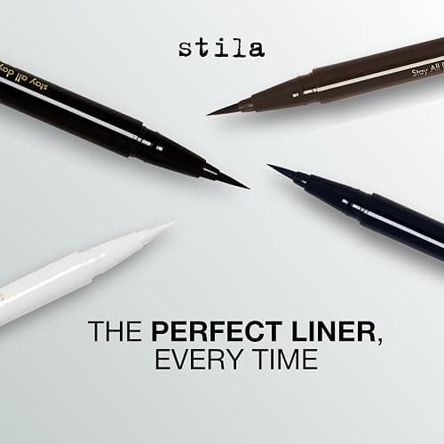 stila Waterproof Liquid Eye Liner, Stay All Day Makeup with Fine Brush Tip Lasting Satin Finish, Smudge-Proof & Transfer-Resistant thumbnail 7