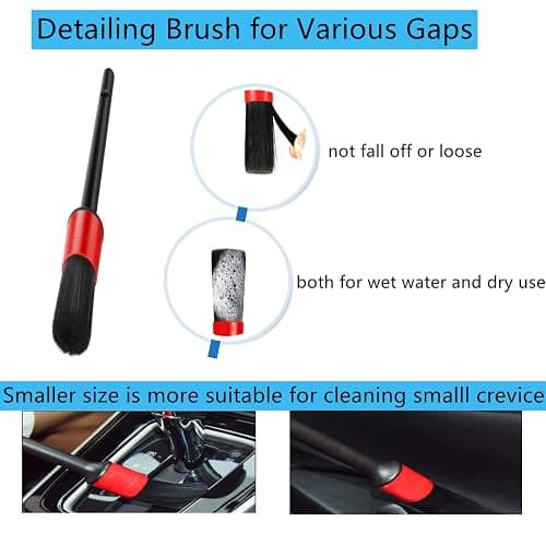 Fitosy Car Interior Duster Detail Brush Cleaning Gel Kit, Soft Dash Vent Dusting Slime Putty Detailing Brushes Accessories Essentials Supplies Tools for Auto,Truck,SUV,RV thumbnail 7