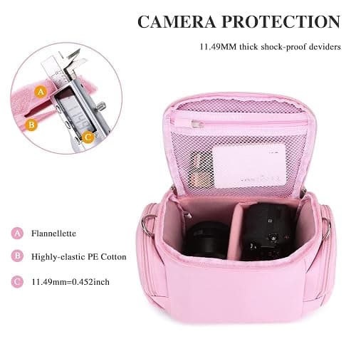 G-raphy Camera Bag Case Small Photography Bags DSLR SLR MIRRORLESS BAG with Removal Straps thumbnail 6