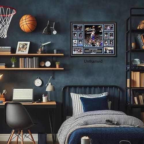 MENKARWHY Anthony Edwards Signed Poster For Kids Room Bedroom Wall Decor-Basketball Superstar Posters Canvas Art Print Picture For Teen Boy Fans Birthday D3gifts thumbnail 2