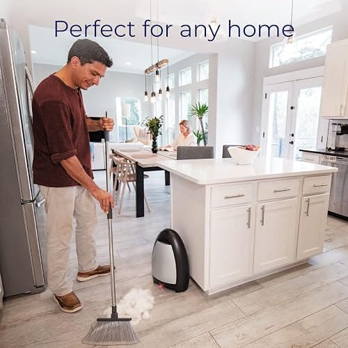 EyeVac Home Touchless Vacuum Automatic Dustpan - Great for Sweeping Pet Hair Food Dirt Kitchen - Ultra Fast & Powerful, No More Bending Down, Bagless, Corded, Automatic Sensor, 1000 Watt (Matte Black) thumbnail 6