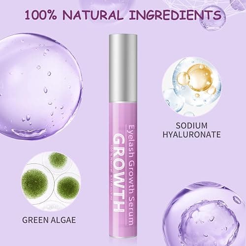Eyelash Growth Serum Volumizing Lash Serum For Eyelash Growth Longer & Thicker Lash Enhancing serum With Natural Formula Vegan & Cruelty-Free (5mL) thumbnail 3