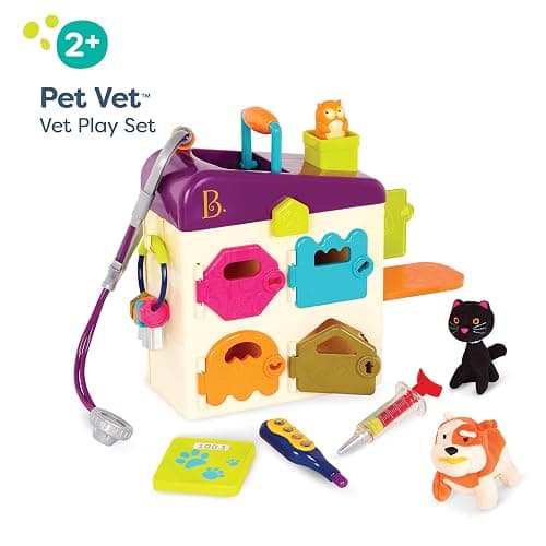 B. toys - Toy Vet Set For Toddlers, Kids - Pet Care Set - Pretend Play Set - Vet Clinic, Tools, Plush Toys - 2 years + - Pet Vet thumbnail 6