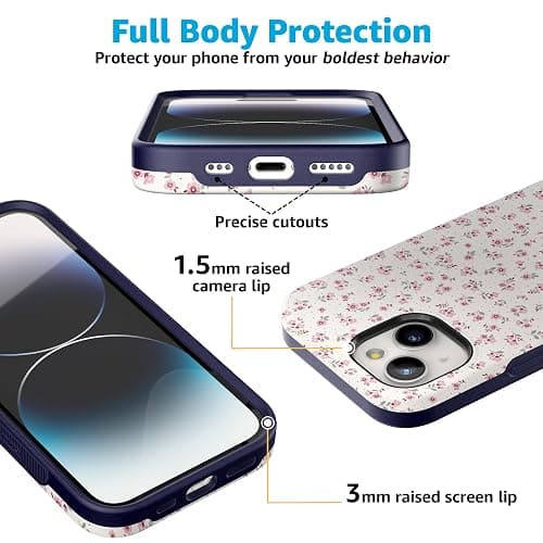 Casely iPhone 15 Case | Cottage Charm | Cottagecore Case | Bold Protective Design | Compatible with MagSafe thumbnail 3