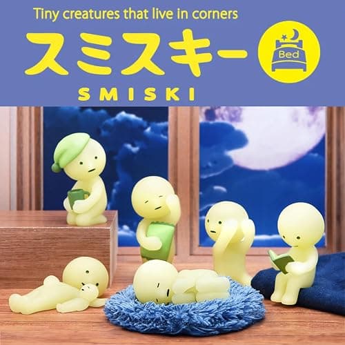 Dreams Smiski Glow in the Dark Figure, Bed Series - (1) Assorted Sealed Blind Box Original Glow in The Dark Mini Figures - No Choice Available | Sealed blind box; one random Smiski Bed figure. thumbnail 5