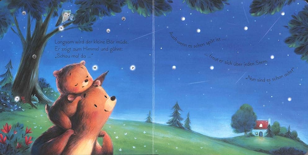 Mein leuchtendes Gute-Nacht-Buch: Der kleine Bär zählt die Sterne: ab 6 Monaten (Meine leuchtenden Bilderbücher) thumbnail 2