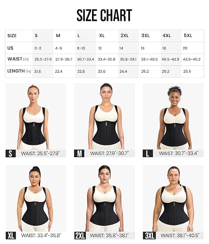 Junlan Waist Trainer for Women - Sauna Suit Sweat Vest for Working Out thumbnail 6