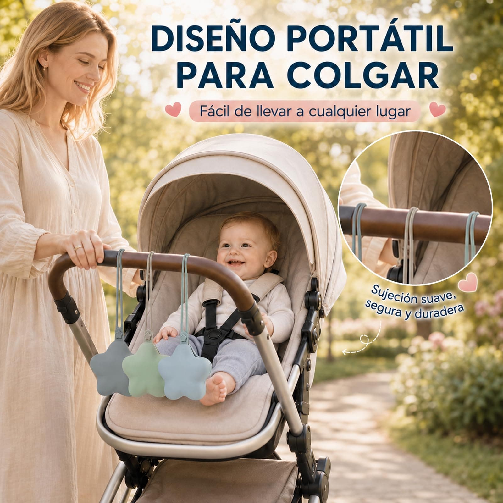 Paquete de 3 Estuche para Chupón, Funda de Silicona para Chupete, Porta Chupones Portátil para Niños，Seguro y Resistente Al Calor, Apto para Lavavajillas, Adecuado para Interacción Al Aire Libre thumbnail 3