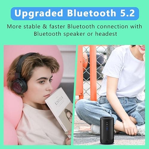 64GB MP3 Player with Bluetooth 5.2, AiMoonsa Music Player with Built-in HD Speaker, FM Radio, Voice Recorder, HiFi Sound, E-Book, Earphones Included thumbnail 4