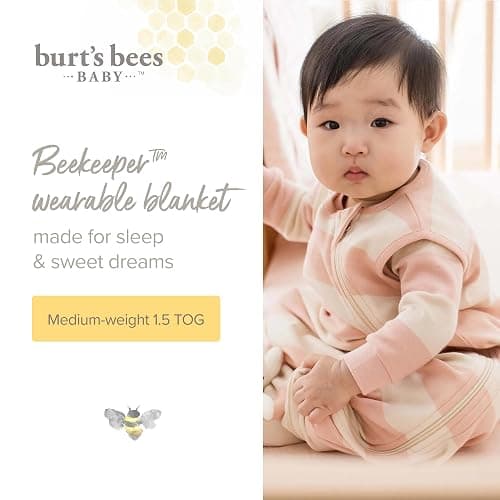 Burt's Bees Baby Baby Organic Beekeeper Infant Wearable Blanket thumbnail 2
