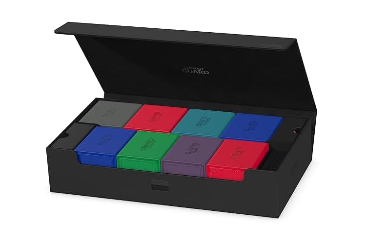 Ultimate Guard Omnihive 1000+, Deck Case for 1000 Double-Sleeved TCG Cards + 2 removable Trays, Black, Magnetic Closure & Microfiber Inner Lining thumbnail 6