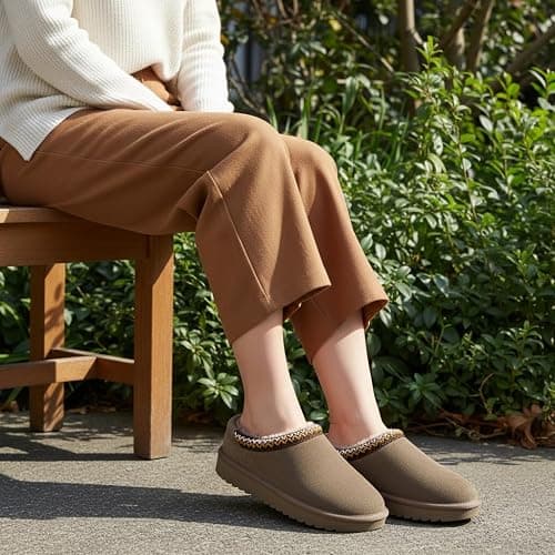 CUSHIONAIRE Keto Womens Slippers Slip-On Suede Mule Slipper - Cozy & Stylish, Memory Foam & Faux Fur Lining, Wide Widths Available thumbnail 7