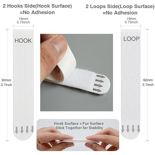 Gisde Large Picture Hanging Strips Heavy Duty, 16-Pairs(32 Strips) Sticky Picture Hangers for Walls No Damage Wall Picture Hangers Without Nails Refill Adhesive Poster Strips thumbnail 3