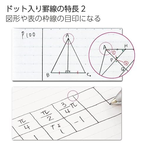 KOKUYO Campus Notebook, Dot B 6mm Ruled, Semi-B5, 30 Sheets, 35 Lines, Pack of 5, 5 Colors (NO-3CBTNX5) thumbnail 7