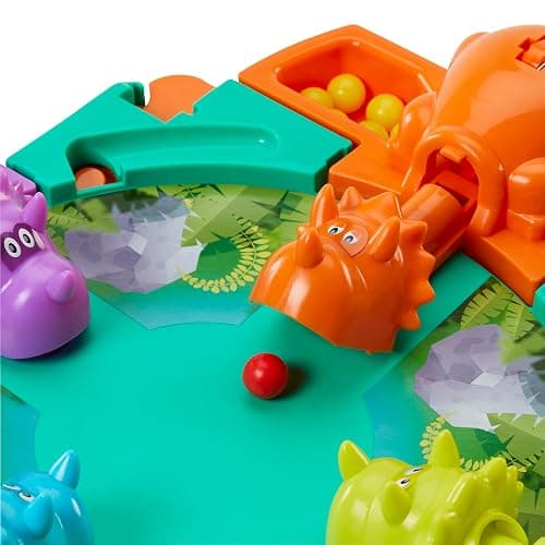 Hasbro Gaming Hungry Hungry Hippos Dino Edition Board Game, Pre-School Game for Ages 4 and Up; for 2 to 4 Players (Amazon Exclusive) thumbnail 6