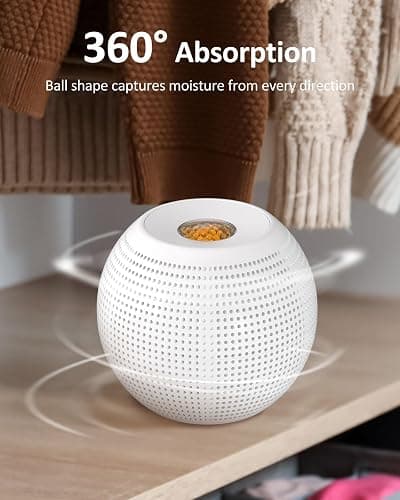 Rechargeable White Mini Dehumidifier thumbnail 3