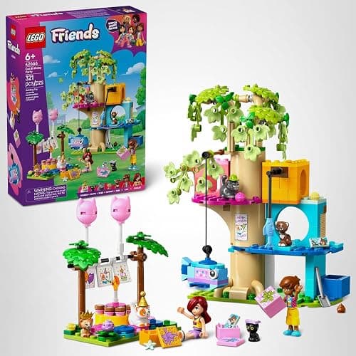 LEGO Friends Party & Tree House Building Toy, Pretend Play Blocks with Toys & 2 Minidolls, Creative Storytelling Toy for Kids 9+, Gift Idea, 42666 thumbnail 7