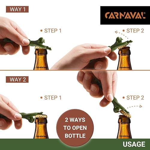 Green Army Man Bottle Opener - Unique Funny Bottle Opener Bartender Compatible As Coke Bottle Opener - Metal Bottle Opener Man - Mini Soldier Bottle Opener - Creative Cool Bottle Opener thumbnail 7