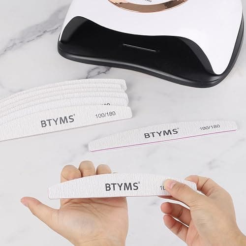 BTYMS 25 Pcs Nail Files 100/180 Grit Double Sided Emery Boards Coarse and Medium Nail File for Acrylic Nails and Natural Nails thumbnail 7
