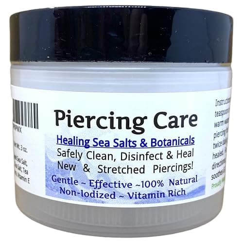 Urban ReLeaf Piercing Care - Healing Sea Salt & Botanical Aftercare - Safely Clean & Heal New & Stretched Piercings - 1 (3 Ounce) - Image 1