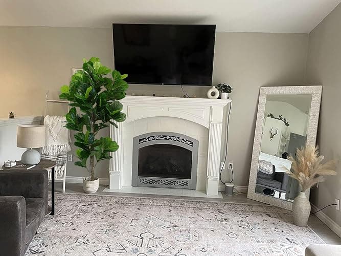 Aveyas 6ft Artificial Fiddle Leaf Fig Tree for Home Decor, 6 Feet Large Faux Plant Fake Ficus lyrata Silk Trees with Pot for Indoor Outdoor House Living Room Office (6 ft Tall) thumbnail 9