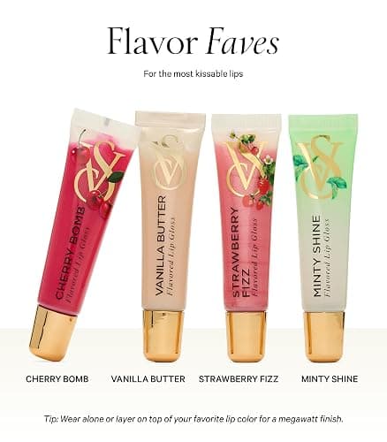 Victoria's Secret 4-Piece Flavor Favorites Lip Gloss Gift Set, Giftsets for women thumbnail 2