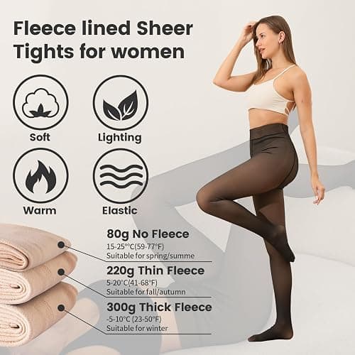 Collant Polaire Femme effet transparent thumbnail 4