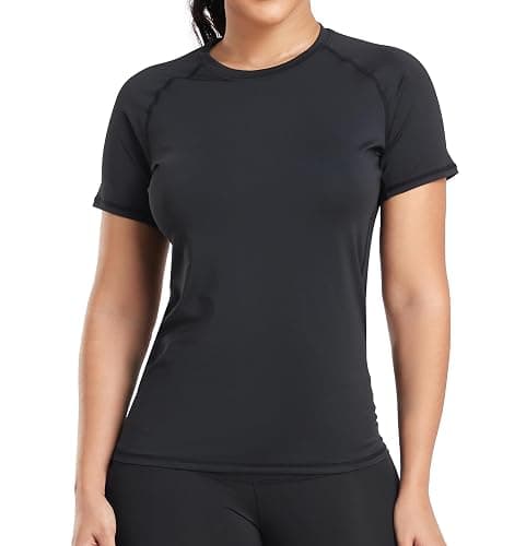 TELALEO 4 Pack Women's Compression Shirt Long/Short Sleeve Performance Workout Baselayer Athletic Top Gym Sports Gear thumbnail 2
