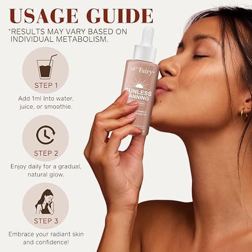 Tanning Drops to Drink - Sunless Tanning Drops To Drink - Bronze Tanning for Face and Body, Promotes Healthy Skin, Suitable for All Skin Types thumbnail 6