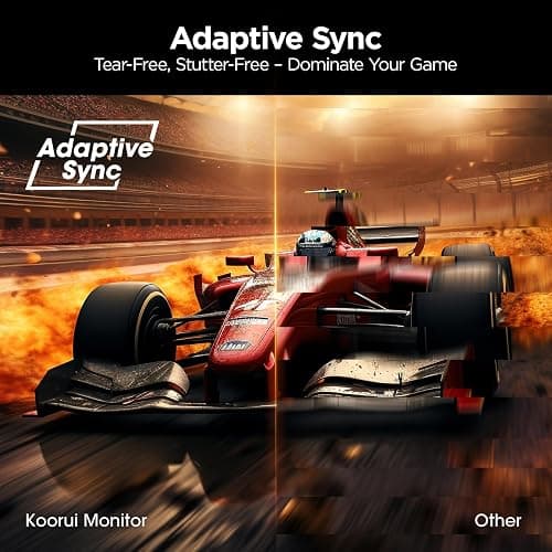 KOORUI 24" Gaming Monitor, 200Hz 1ms Fast IPS, FHD HDR400 Display, 90% DCI-P3 Color Gamut, Adaptive Sync, Ultra Slim Frame, VESA Mountable, HDMI 2.0, DP 1.4, G2411P thumbnail 4