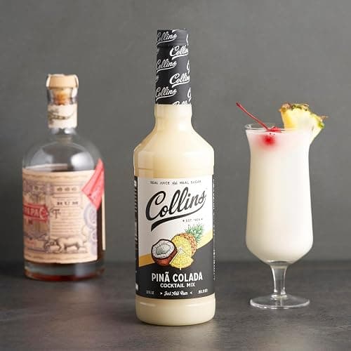 Collins Pina Colada Mix | Made With Real Pineapple Juice, Coconut and Other Natural Flavors | Tropical Cocktail Mixer, Home Bar accessories Cocktail Mixers, 32 fl oz thumbnail 7