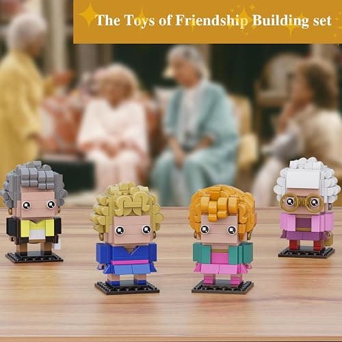 The Golden Lady Building Blocks, 4 Figures of The Single Women, Petrillo, Nylund, Zbornak and Devereaux, Stable Lovely Toy is Symbol of Girls Friendship Present, Compatible with Lego（610pcs） thumbnail 2