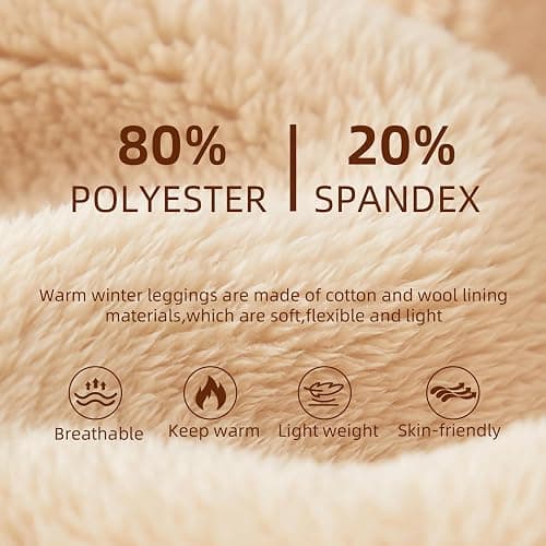 CAIANFEN Fleece Lined Tights Women Fake Translucent Warm Pantyhose Leggings Sheer Thick Tights for Winter thumbnail 4