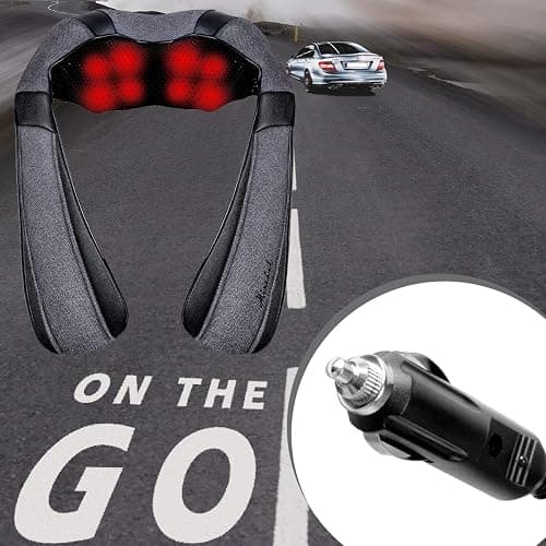 Mirakel Gifts for Women Men, Neck Massager for Pain Relief Deep Tissue, Electric Shiatsu Shoulder & Back Massager with Heat, Christmas Mom Dad Gifts for Wife Husband Her Him Fathers Day (NOT Cordless) thumbnail 6