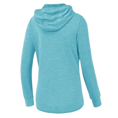 donhobo Damen Laufjacke Sportjacke Trainingsjacke Langarm Fitness Yoga Jacke Leicht Atmungsaktive Full Zip Sweatjacke mit Taschen Daumenloch - XS - Himmelblau thumbnail 2