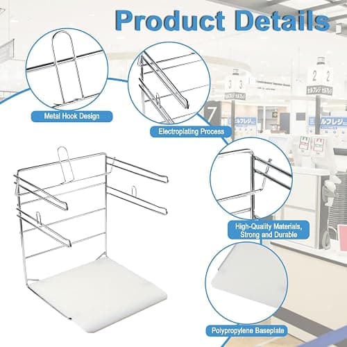 Polmart Plastic Grocery Bag Holder / Rack for Shopping Bags and Plastic Bags (2-Pack) thumbnail 4
