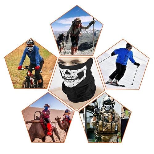 ZKSM 3Pcs Breathable Face Masks Skull Mask Seamless Balaclava Mask Headwear Scarf thumbnail 6