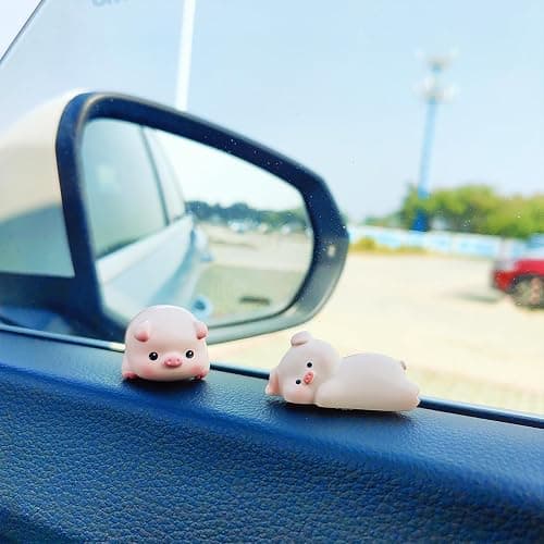Cute Animal Rear View Mirror Accessories, Car Center Screen Decoration Dashboard Ornament, Car Accessories Interior for Women/Men Computer Monitor Decor thumbnail 6