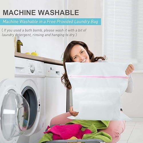 OMYSTYLE Full Body Bath Pillow, Bath Pillows for tub with Mesh Washing Bag & 21 Non-Slip Suction Cups, Spa Bathtub for Head Neck Shoulder and Back Support - 5D Air Mesh & Quick Drying thumbnail 6