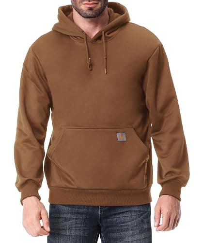TUAOVA Men's Relaxed Fit Fleece-Lined Pullover Hooded Sweatshirt Comfortable and Soft - Image 1